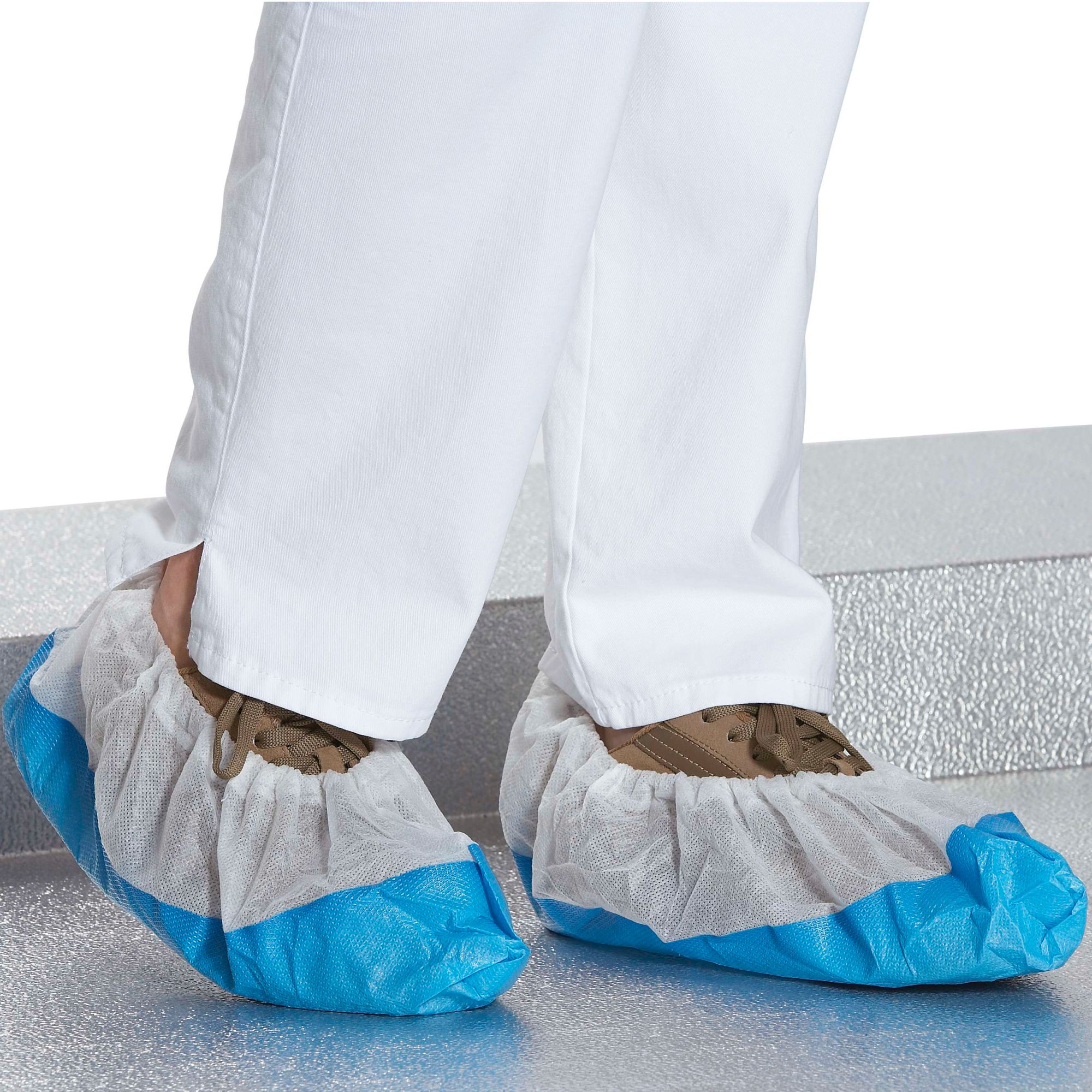 KORSAR Überziehschuhe weiß-blau